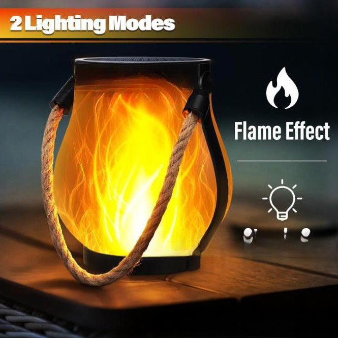 Solar Flickering Flame Garden Light